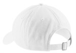 White Brushed Twill Low Profile Cap