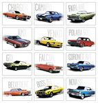 Classic Muscle Cars Calendar