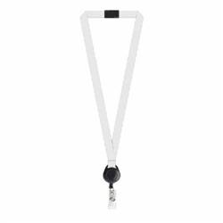Image of White Facility Lanyard