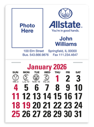Image of Full Color Stick Up - English Rectangle Calendar