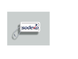 Image of Sodexo Embossed Aluminum Keytag