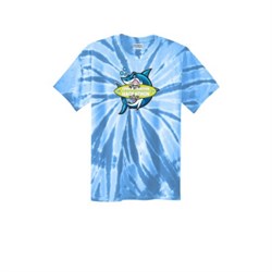 Image of Port & Company Tie-Dye Tee, Light Blue