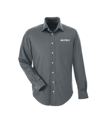Image of Men's Stretch Twill Woven Shirt - Graphite