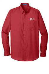 Image of Long-Sleeve Carefree Poplin Shirt