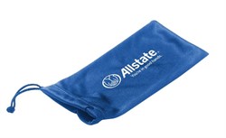 Image of Microfiber pouch with drawstring- logo only