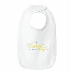 Image of Baby Bib, White