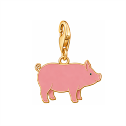Image of Pig Charm With Lobster Claw