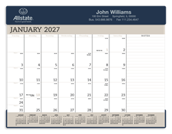 Image of Vinyl Desk Pad Calendar