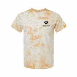 Image of Dyenomite Crystal Tie-dyed T-shirt, Honey
