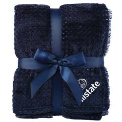 Image of Interweaved Colored Flannel Blanket