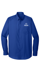 Image of Carefree Long Sleeve Poplin Shirt- Men's