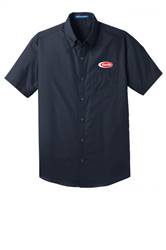 Image of Short-Sleeve Carefree Poplin Shirt