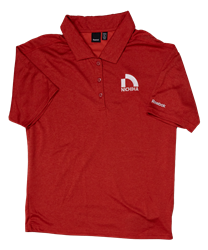 Image of Women's Red Reebok Polo