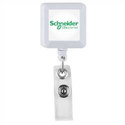 Square Retractable Badge Reel and Holder