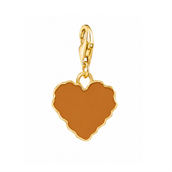 Image of Heart Nugget Charm With Lobster Claw