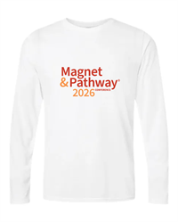 Image of Magnet & Pathway Conference® Gildan Long Sleeve T-Shirt, White - 2026