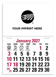 Image of 2027Press-n-Stick Rectangle Calendar