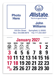 Image of Full Color Stick Up - English Rectangle Calendar