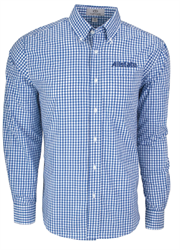 Image of Easy-Care Gingham Check Shirt- Men's