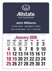 Image of House or Rectangle Stick Up - English Calendar