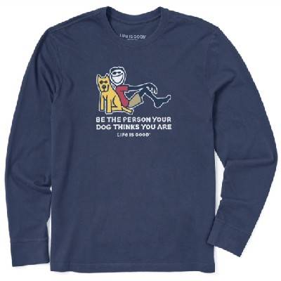 Life is Good Long-Sleeve Crusher Tee