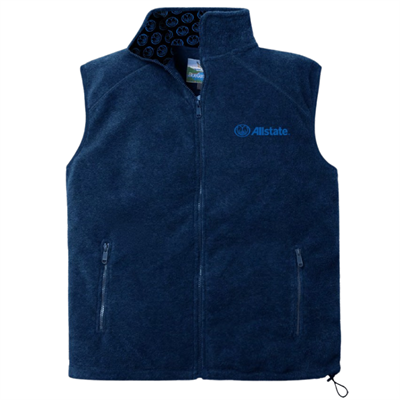 Micro Fleece Zip Front Vest - Unisex-SM