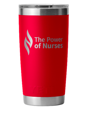 The Power of Nurses™: 20oz YETI Rambler – Rescue Red