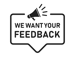 We want your feedback