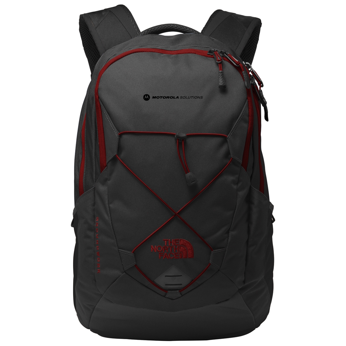 groundwork north face backpack The NF0A3KX6 Backpack, TNF Dark Grey Heather/Cardinal Red Made from recycled polyester for daily use. The North Face NF0A3KX6 Groundwork