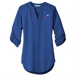 Women's 3/4-Sleeve Tunic Blouse