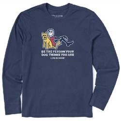 Image of Life is Good Long-Sleeve Crusher Tee