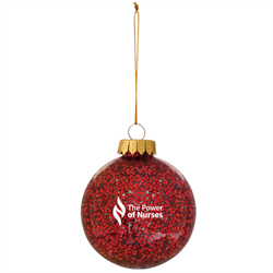 Image of The Power of Nurses™ Red Glitter Ornament