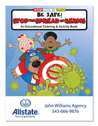 Image of Be Safe: Stop the Spread of Germs Coloring & Activity Book
