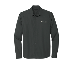 Image of M+M long sleeve stretch woven shirt - men's