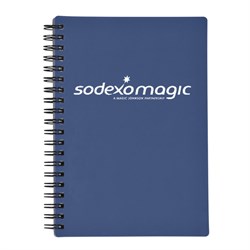 Image of Rubbery Blue Spiral Notebook