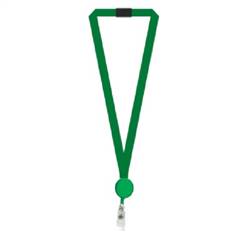 Image of Green Facility Lanyard with Badge Reel
