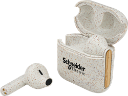 Image of EarthTrendz™ Wheat Straw & Bamboo Earbuds & Case