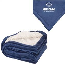 Image of Micro Mink Sherpa Blanket - Logo Only