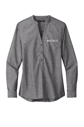 Image of Port Authority Women's Long Sleeve Chambray Shirt
