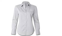 Image of Women's Calvin Klein Long Sleeve Button Down Pure Finish Cotton Shirt