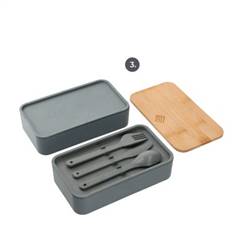 Image of Stackable Bamboo Bento Box