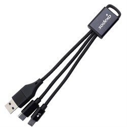Image of Connect Plus 3-in-1 Charging Cable with Type-C Input