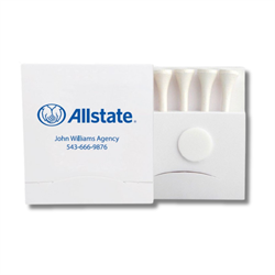 Image of Matchbook 5-Tee Holder With Ball Marker
