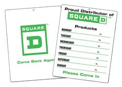 Image of Square D Hours of Operation Sign