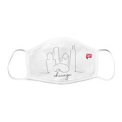 Image of Face Mask - Chicago Sketch