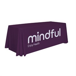 Image of 6 foot table throw  full color