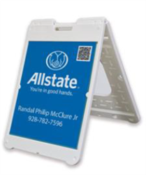 Image of QR Code Sidewalk Messenger Sign- Full Kit