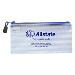 Image of Clear Zippered Pencil Pouch