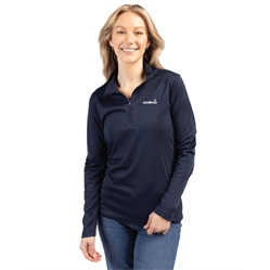 Image of Clique Spin Eco Performance Half Zip Womens Pullover