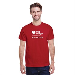 Image of Stop Hunger T-Shirt Red